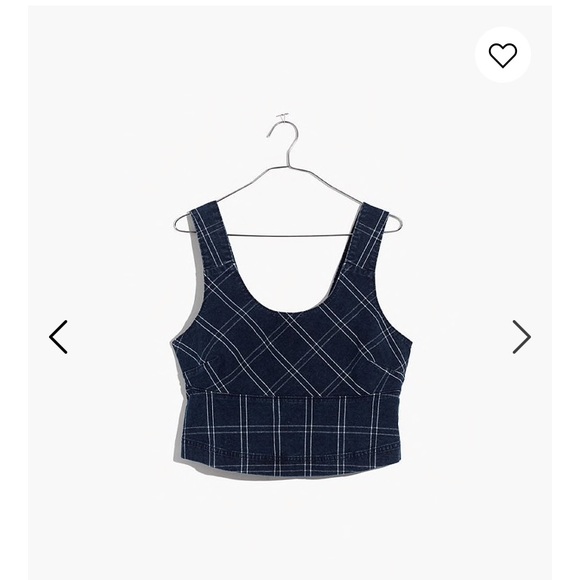 🆕 Madewell Windowpane Top - Picture 2 of 4